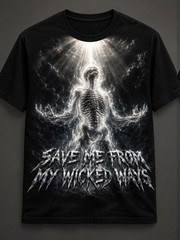 MND+CTRL “Save Me From My Wicked Ways” Graphic T-Shirt | Christian Streetwear Fa