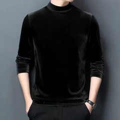 Half Turtleneck Blouse Brand New Item Elasticity Fabric Regular Length