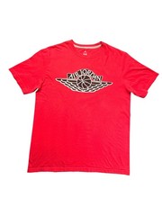 🔥 Nike Air Jordan Wings Logo T Shirt Mens Large Red Jumpman Graphic Tee