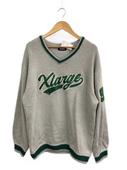 X-LARGE Knit Sweater (Thick), XL, Cotton, Gray, 101223015003