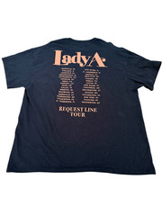 Lady Antebellum Black 2023 Country Music Request Line XL Tour T Shirt 2 Sided