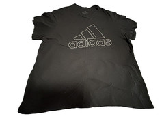 Lot of 2 XXL T-Shirts (1 Eddie Bauer-Solid Gray & 1 Graphic Adidas-Black)