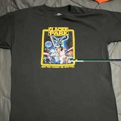 Buckle-Down Men’s Black Star Wars Graphic Logo T-Shirt Crew Neck Cotton XL