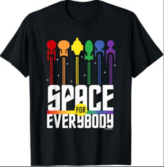 Star Trek Pride Space for Everybody Officially Licensed T-Shirt
