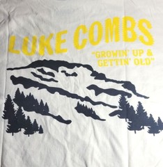 Luke Combs Growing Up & Getting Old Cotton Ring Spun T-Shirt – Ivory – L or XL