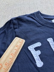 Abercrombie & Fitch M Muscle Fit Blue FITCH Logo Graphic Crew Neck T-Shirt