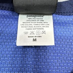 Patagonia Capilene T Shirt Men Medium Blue Raglan Outdoor Hiking Base Layer
