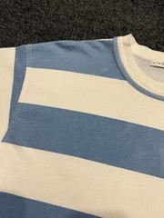 Vintage Claiborne Striped Cotton T-Shirt Adult M Relaxed Casual 90s