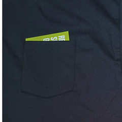 Hanes 5190 Men’s Short Sleeve Beefy-T, 100% Cotton Chest Pocket, Black Tee 2XL