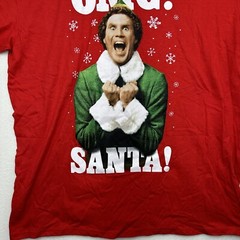 XL Christmas T Shirt Elf Movie Will Ferrell OMG Santa Red Unisex Ripple Junction