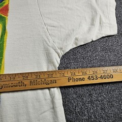 Vintage Naturals By Penmans Shirt Mens XL White Colorful Cat Graphic Art 90s