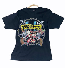 Original Vintage Guns N’ Roses 1990 Men’s L Black Graphic Screen Stars T-Shirt