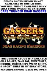 1965 1966 Old School Gasser Kings of the Street & Strip Drag Racing T-shirt 14