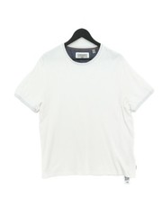 Ted Baker Men’s T-Shirt Chest: 43 in White 100% Cotton Basic