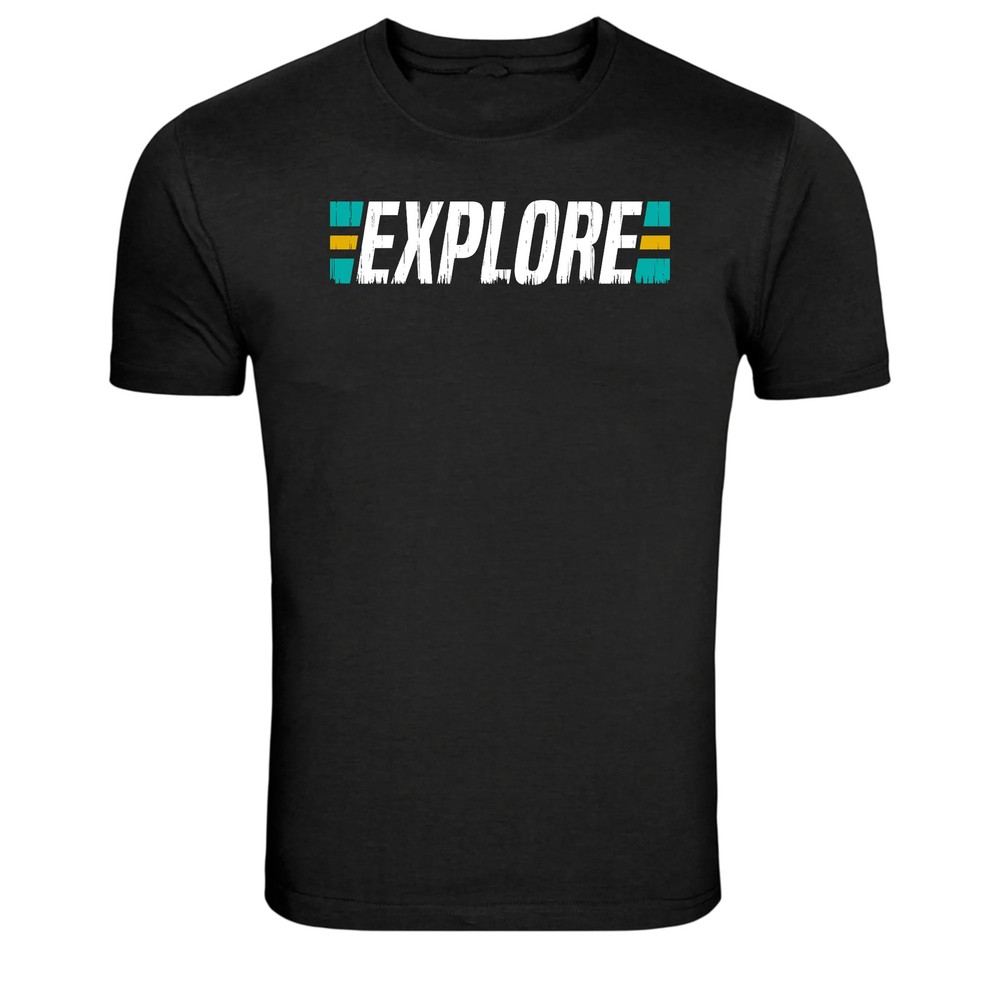 Explore Adventure Minimal Outdoor Typography Graphic T-Shirt