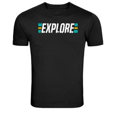 Explore Adventure Minimal Outdoor Typography Graphic T-Shirt