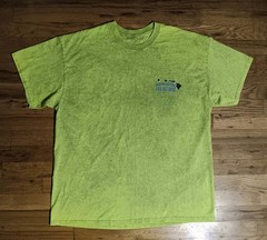 Red Dirt Hawaii White Sand Beach t-shirt Maui Electric Green Surf