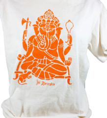 Ganesha T-Shirt – Hindu God Remover of Obstacles 100% Heavy Cotton Size L