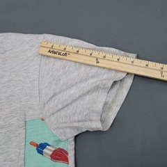 Knocker Bocker Shirt Mens Medium M Short Sleeve Vintage Popsicle Print Blue *