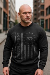 We The People 1776 Sweatshirt | Patriotic USA Freedom Fleece Pullover