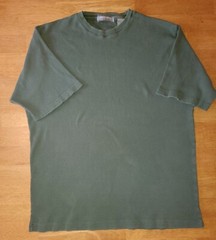 Mens 2XL XXL Pierre Cardin Short Sleeve Ribbed 100% Cotton Shirt