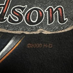 Vintage Harley Davidson Eagle Y2K Cincinnati Ohio Mens Black T Shirt Mens Size M