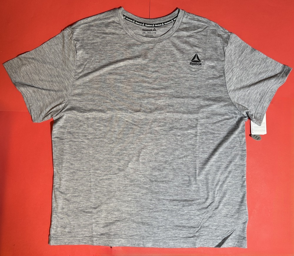 Reebok Sleet Heather Delta Core Tee T Shirt Short Sleeve Men’s M NEW NWT!!