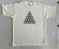 Vintage 1995 I Do Not Feel Forty T Shirt Adult Large White Funny Birthday USA