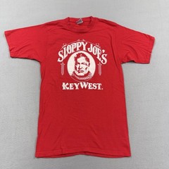 Sloppy Joe’s Key West Shirt Mens Large Red Cal Cru Souvenir Graphic T-Shirt Tee