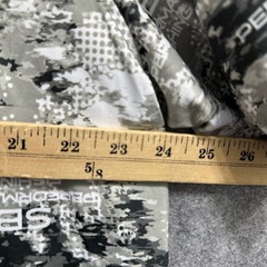 Silver Bait Fishing Shirt Mens XL Gray Camo Performance Short Sleeve Tee Spandex