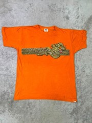 Vintage Japanese Dragon Japan Orange Single Stitch Tee