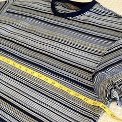 Daniel Cremieux T Shirt Men XL Pima Cotton Short Sleeve Blue Stripes Crew Neck