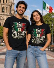 ¿Y Si Sí? Mexican Shirt Flag Football Fan Graphic Tee