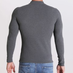 Men’s Mock Turtleneck T-Shirt Long Sleeve Warm Pullover Basic Undershirt Top