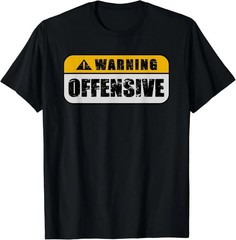 Warning Sign Funny Joke Distressed Gift Unisex T-Shirt