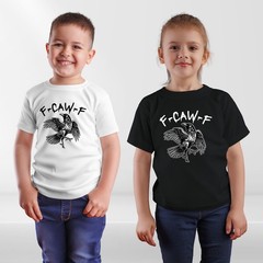 Black Crow FCAWF F-Caw-F Funny Gothic Crow Dance Meme T-Shirt