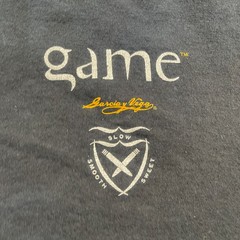 Vintage 90s GAME Garcia y Vega Cigar Shirt 2XL 26×30 Black