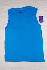 MENS Muscle Tee Shirt TURQUOISE BLUE S 34-36 M 38-40 L 42-44