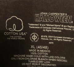 Michael Myers Halloween Franchise Graphic Tee “The Night….” Size Mens XL NWT