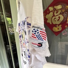 Vintage 90’s Single-Stitch Sportswear World Cup USA White Cotton Tee Men’s S