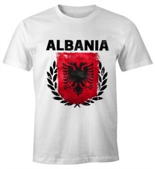 Mens T-Shirt – Euro 2016 Football Albania Albania Flag Vintage – Comfort Fit