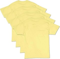Hanes Men Crew neck T-Shirt 4-Pack ComfortSoft 100% Cotton Heavyweight Tee Plain