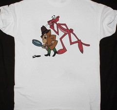 Pink panther T Shirt The Pink Panther TEE Unisex Cotton WHITE