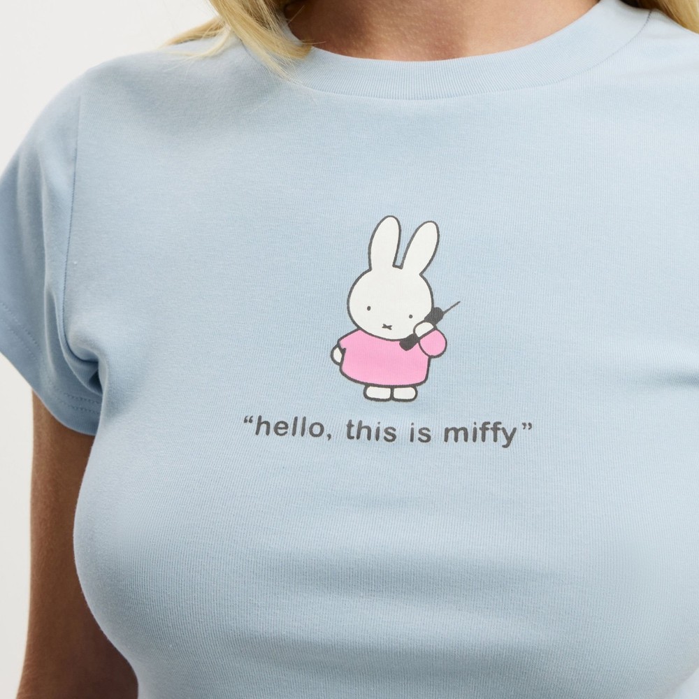 ”Hello, this is Miffy” Cartoon Unisex T-Shirt / Baby Tee XS-5XL