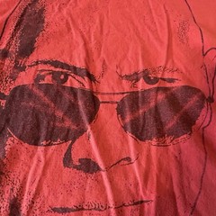 The Rock Dwayne Johnson WWE Shirt Men Large Red Short Sleeve Face Profile