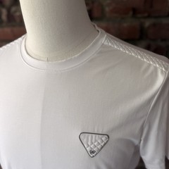 Bottega Veneta White Logo Patch T-Shirt Size 48 Made In Italy Luxury Tee