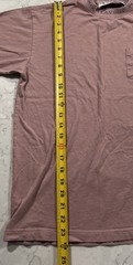 Playboy PacSun T-Shirt Mens Small Pink Cotton Embroidered Bunny Logo Pocket Tee