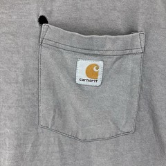 VTG Carhartt Gradient Sun Faded Pocket Front Worn WIP Workwear T-Shirt Size L