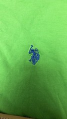 Polo Ralph Lauren T-Shirt Mens Small Green Purple Pony Logo Casual Tee C16