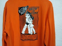 Astro Boy Sweater Pullover Mens Size XL Tezuka Productions Orange